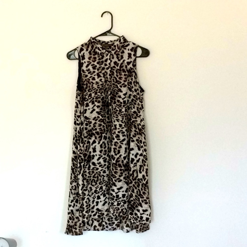 Cheetah print tank top style dress